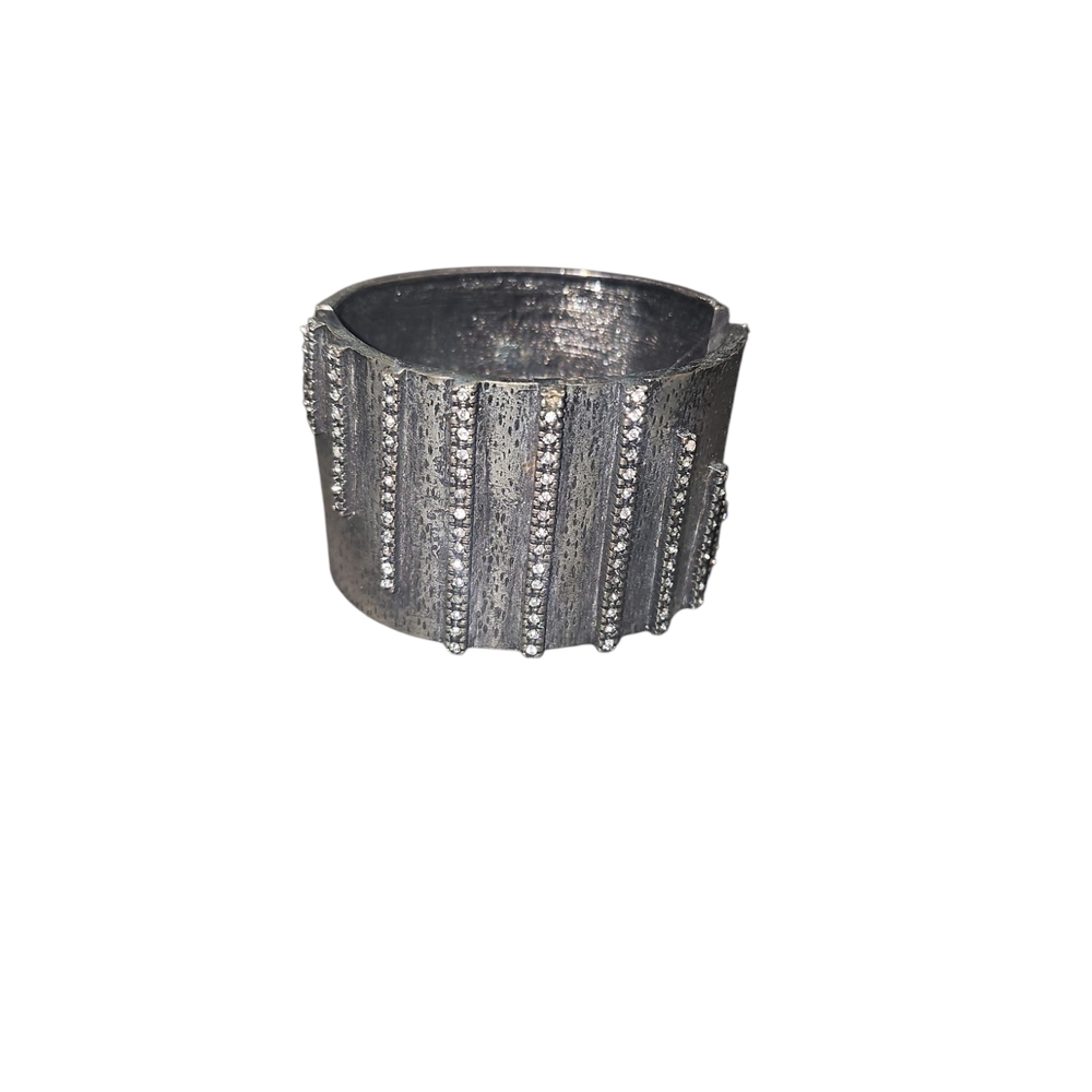 Silver Crystal-Embellished Bracelet